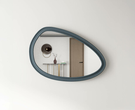 Asymmetrische spiegel met decoratieve MDF-lijst L304 #7