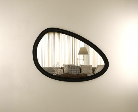 Asymmetrische spiegel met decoratieve MDF-lijst L304 #9