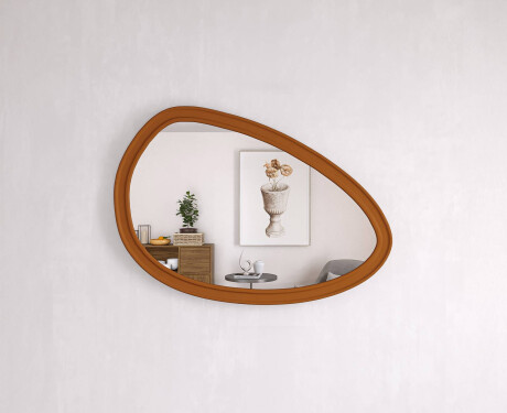 Asymmetrische spiegel met decoratieve MDF-lijst L304 #10