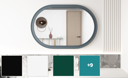 Badkamerspiegel met MDF-lijst L301