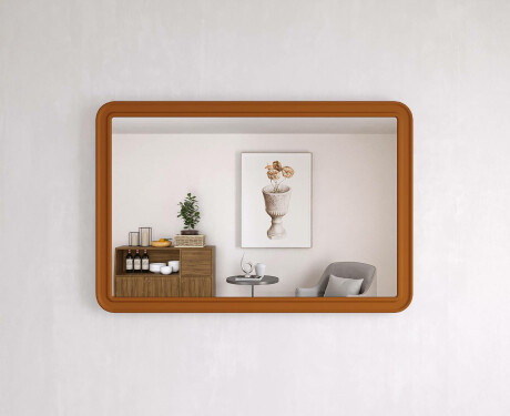 Afgeronde spiegel met MDF-lijst L299 #2