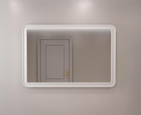 Afgeronde spiegel met MDF-lijst L299 #5