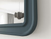 Afgeronde spiegel met MDF-lijst L299 #6