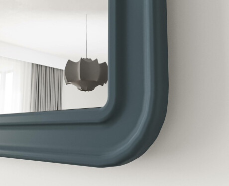 Afgeronde spiegel met MDF-lijst L299 #6