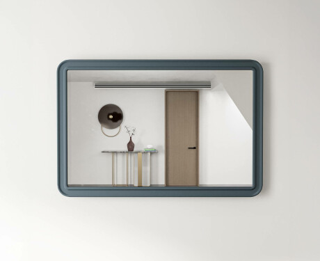 Afgeronde spiegel met MDF-lijst L299 #7