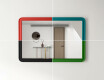Afgeronde spiegel met MDF-lijst L299 #9