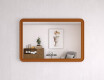 Afgeronde spiegel met MDF-lijst L299 #10