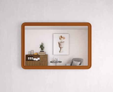 Afgeronde spiegel met MDF-lijst L299 #10