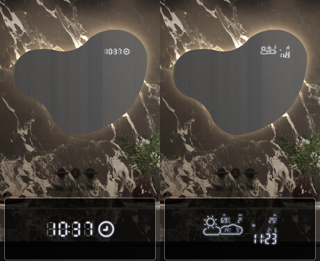 LED Badkamerspiegel in Onregelmatige Vorm N221 #7