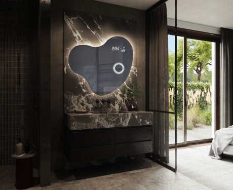 LED Badkamerspiegel in Onregelmatige Vorm N221 #10