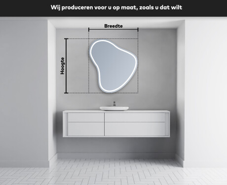 LED Badkamerspiegel in Onregelmatige Vorm V223 #4