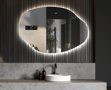 Decoratieve spiegel met verlichting LED O221 #6