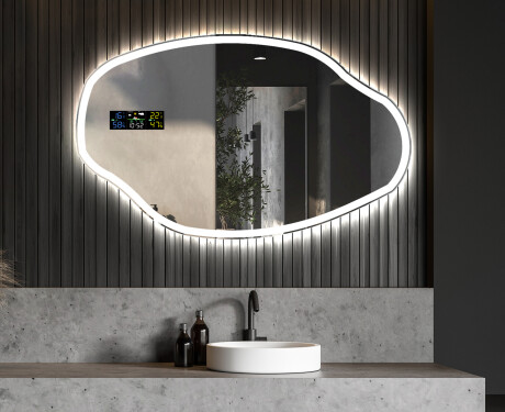 Decoratieve spiegel met verlichting LED O222 #6