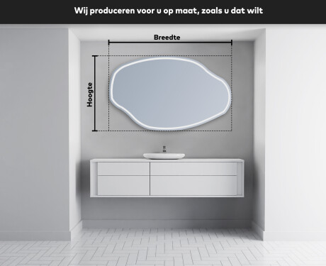 LED Badkamerspiegel in Onregelmatige Vorm O223 #3