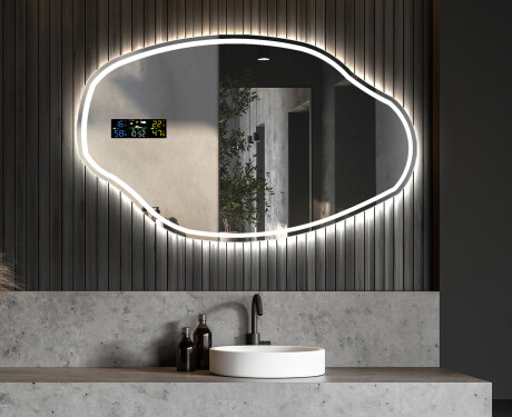Decoratieve spiegel met verlichting LED O223 #6
