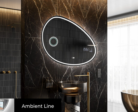 LED Badkamerspiegel in Onregelmatige Vorm H223