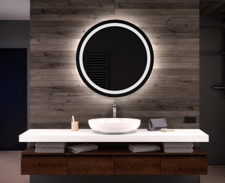 Moderne badkamer spiegel met led-verlichting L33