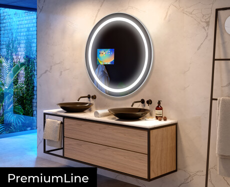Moderne badkamer spiegel met led-verlichting L33 #4