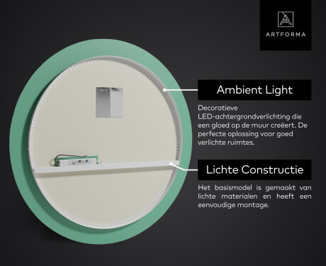 Moderne badkamer spiegel met led-verlichting L33 #3
