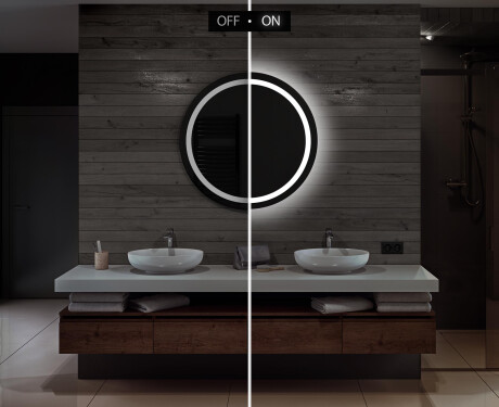Moderne badkamer spiegel met led-verlichting L33 #5