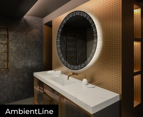 Moderne badkamer spiegel met led verlichting L35 #3
