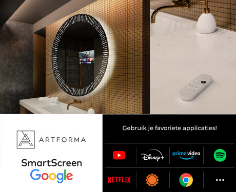 Moderne badkamer spiegel met led verlichting L35 #7