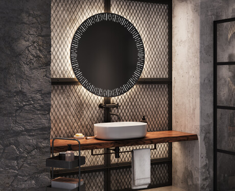 Moderne badkamer spiegel met led verlichting L35 #9