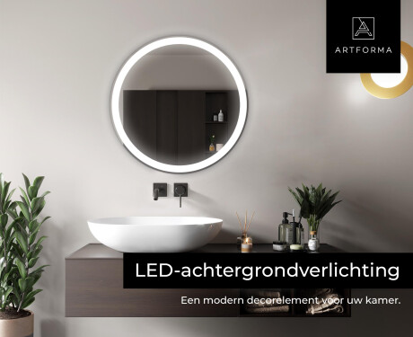 Moderne badkamer spiegel met led-verlichting L76 #5
