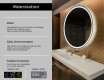 Moderne badkamer spiegel met led-verlichting L76 #2