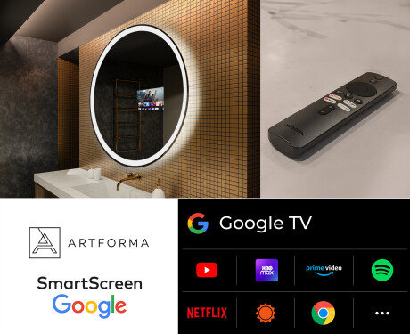 Moderne badkamer spiegel met led-verlichting L76 #8