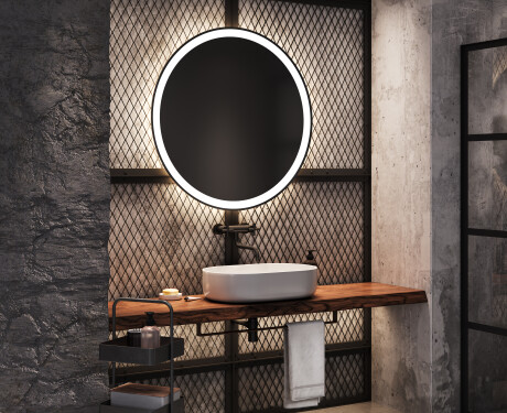 Moderne badkamer spiegel met led-verlichting L76 #9