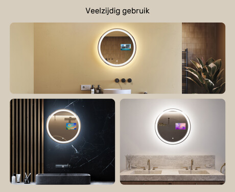 Moderne badkamer spiegel met led-verlichting L76 90cm - SmartScreen, DualColor #2