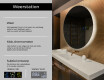 Moderne badkamer spiegel met led-verlichting L82 #2