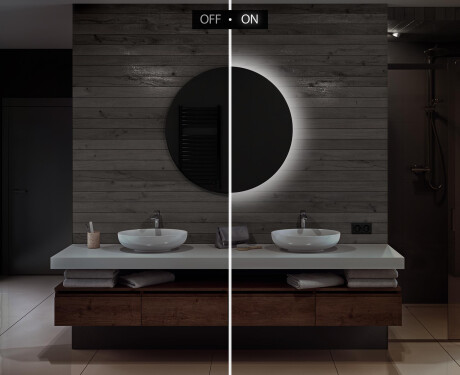 Moderne badkamer spiegel met led-verlichting L82 #4