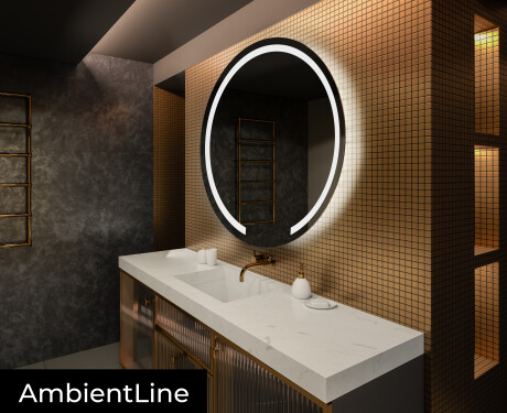 Moderne badkamer spiegel met led verlichting L96 #3
