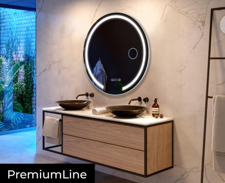 Moderne badkamer spiegel met led verlichting L96 #4