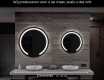 Moderne badkamer spiegel met led verlichting L96 #6