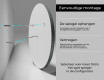 Moderne badkamer spiegel met led verlichting L96 #10