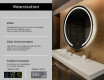 Moderne badkamer spiegel met led verlichting L96 #2