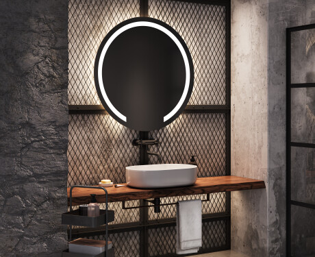 Moderne badkamer spiegel met led verlichting L96 #8