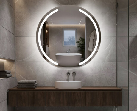 Moderne badkamer spiegel met led verlichting L97