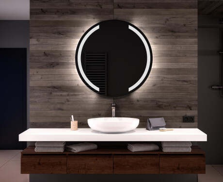 Moderne badkamer spiegel met led verlichting L97