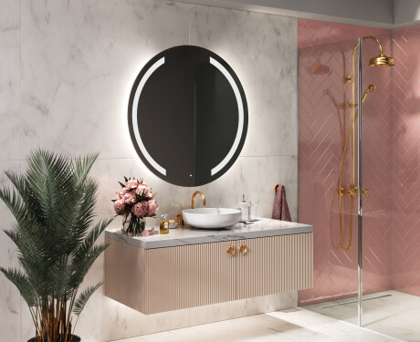Moderne badkamer spiegel met led verlichting L97 #9
