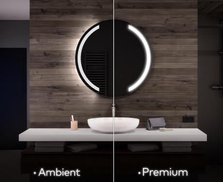 Moderne badkamer spiegel met led verlichting L97
