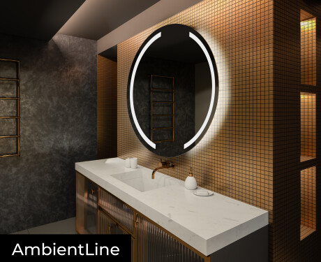 Moderne badkamer spiegel met led verlichting L97 #3