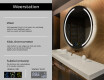 Moderne badkamer spiegel met led verlichting L97 #2