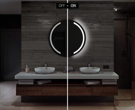 Moderne badkamer spiegel met led verlichting L97 #5
