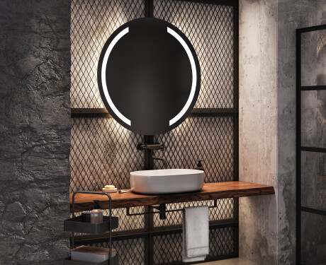 Moderne badkamer spiegel met led verlichting L97 #8