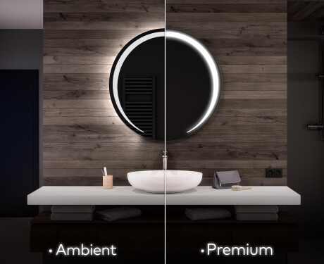 Moderne badkamer spiegel met led verlichting L98