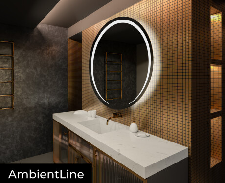 Moderne badkamer spiegel met led verlichting L98 #3